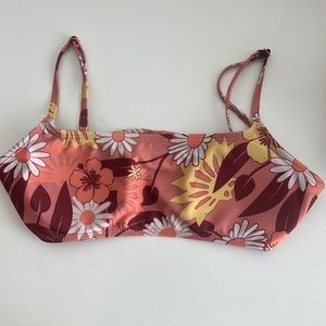 NASTYGAL bikini top (floral)